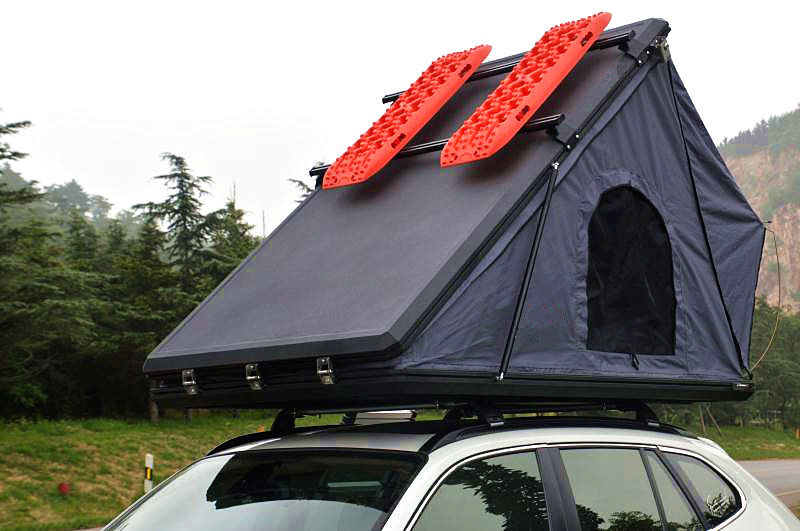 Οικογενειακή στρατοπέδευση SUV η σκληρή Shell 125cm τοπ σκηνή στεγών 4x4 με την τηλεσκοπική σκάλα